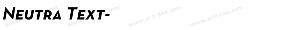 Neutra Text字体转换